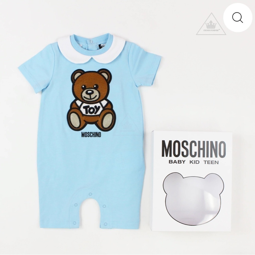 Moschino Light Blue Teddy Bear One Piece